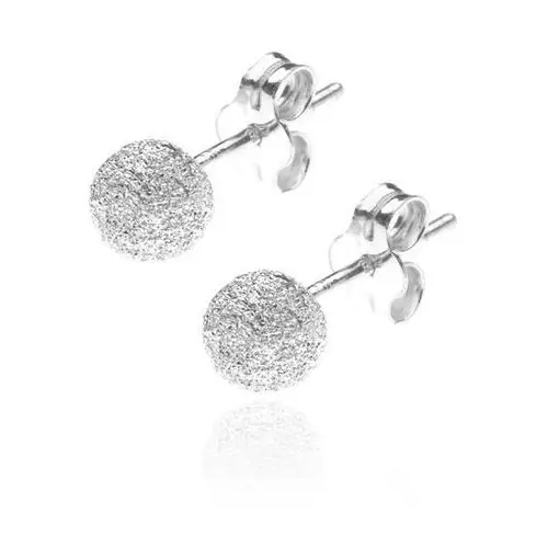 Biżuteria e-shop Kolczyki ze srebra 925 - sztyfty z błyszczącą kulką, 5 mm