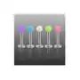 Biżuteria e-shop Labret - prześwitująca kolorowa kuleczka - kolor kolczyka: neonowy zielony Sklep