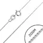 Biżuteria e-shop Łańcuszek srebrny 925 - delikatny wężyk, zaokrąglone ogniwa s, 0,6 mm Sklep