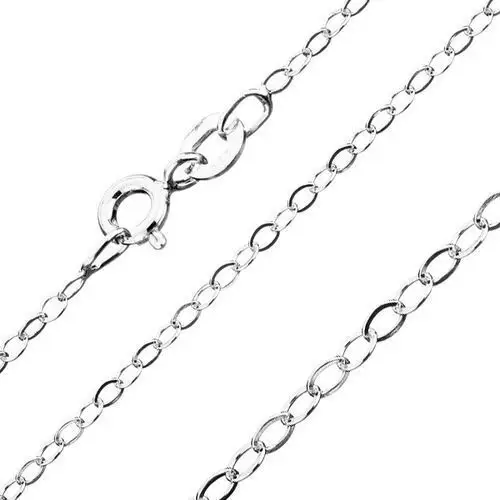 Łańcuszek z owalnych ogniw, srebro 925, szerokość 1,8 mm, długość 550 mm Biżuteria e-shop