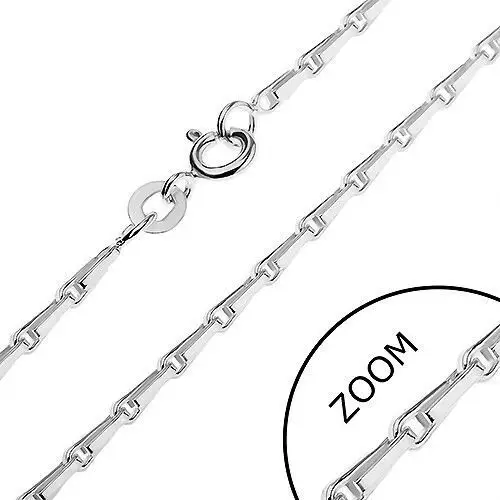 Biżuteria e-shop Łańcuszek ze srebra 925 - błyszczące pętelki, 2 mm