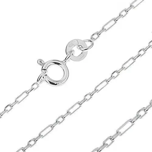 Łańcuszek ze srebra 925 - błyszczące prostokąty, 1,6 mm Biżuteria e-shop