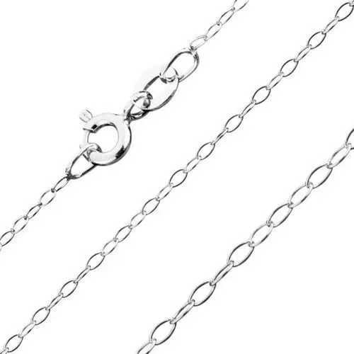 Biżuteria e-shop Łańcuszek ze srebra 925, drobne owalne ogniwa, 1,3 mm
