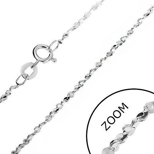 Łańcuszek ze srebra 925 - faliste ogniwa w spirali, 1,6 mm Biżuteria e-shop