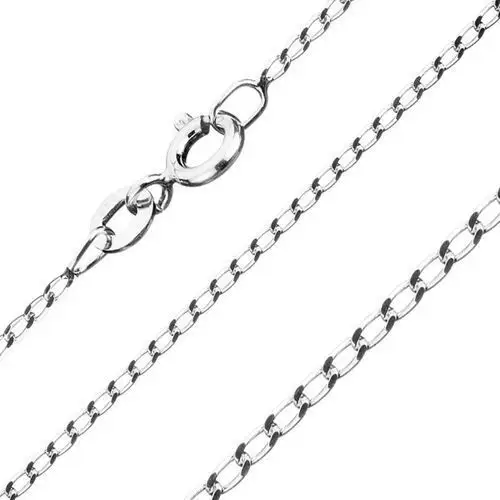 Łańcuszek ze srebra 925 - gładkie podłużne ogniwa, szerokość 1 mm, długość 455 mm Biżuteria e-shop