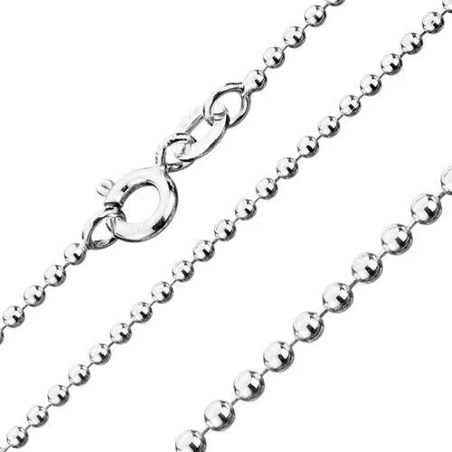 Biżuteria e-shop Łańcuszek ze srebra 925, kuleczki wojskowe, szerokość 1,5 mm, długość 550 mm