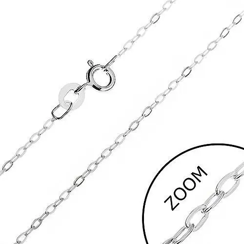 Łańcuszek ze srebra 925 - owalne prostopadle połączone ogniwa, 1,4 mm Biżuteria e-shop