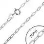 Łańcuszek ze srebra 925 - płaskie owalne ogniwa, 2,2 mm Biżuteria e-shop Sklep