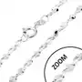 Biżuteria e-shop Łańcuszek ze srebra 925 - pofalowane w spiralę ogniwa, 1,5 mm Sklep