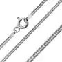 Łańcuszek ze srebra 925, spłaszczone ukośnie połączone ogniwa, szerokość 1,6 mm, długość 550 mm, R09.13 Sklep