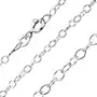 Biżuteria e-shop Łańcuszek ze srebra 925 - wąskie owalne ogniwa, szerokość 1 mm, długość 600 mm Sklep