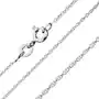 Biżuteria e-shop Łańcuszek ze srebra 925 - zagięta linia z małych oczek, 1 mm Sklep