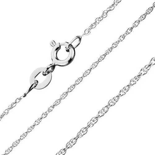 Łańcuszek ze srebra 925 - zakręcona linia, spiralnie połączone ogniwa, szerokość 1,3 mm, długość 550 mm Biżuteria e-shop