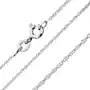 Łańcuszek ze srebra 925 - zakręcona linia, spiralnie połączone ogniwa, szerokość 1,3 mm, długość 550 mm Biżuteria e-shop Sklep