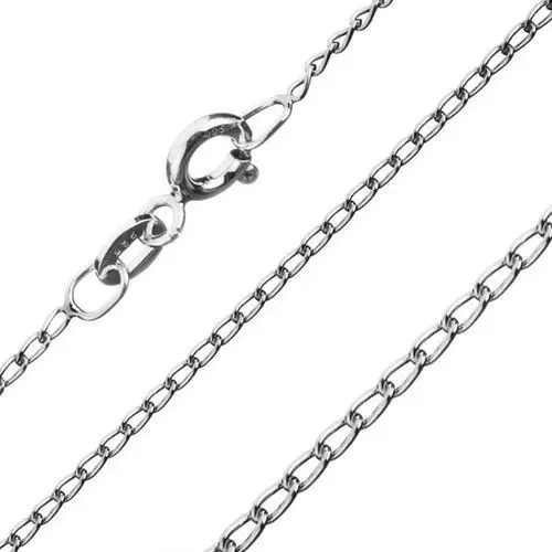 Biżuteria e-shop Łańcuszek ze srebra 925 - zaokrąglone podłużne ogniwa, 1,2 mm
