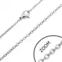 Łańcuszek ze stali - rolo okrągłe ogniwa - wymiary: 2 x 450 mm Biżuteria e-shop Sklep