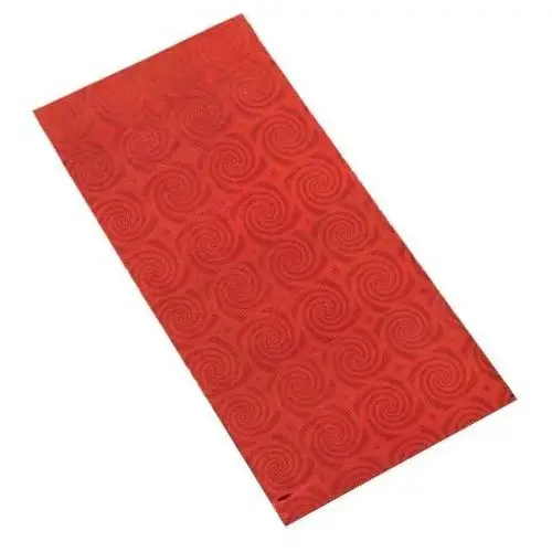 Lśniący upominkowy woreczek z celofanu czerwonego koloru z motywem spirali Biżuteria e-shop