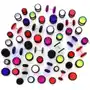 Biżuteria e-shop Neonowy fake plug - różne rozmiary - rozmiar główki: 8 mm, kolor kolczyka: czerwony Sklep