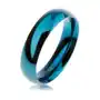 Biżuteria e-shop Niebieska stalowa obrączka, gładka zaokrąglona powierzchnia, wysoki połysk, 5 mm - rozmiar: 51 Sklep