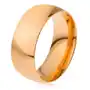 Biżuteria e-shop Obrączka ze stali 316l w złotym kolorze, lśniąca gładka powierzchnia, 8 mm - rozmiar: 69 Sklep