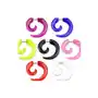 Oszukany expander do ucha w kształcie spirali, różne kolory - kolor: czarny Biżuteria e-shop Sklep