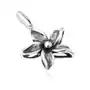 Ozdobnie patynowany wisiorek w postaci kwiatu, srebro 925 Biżuteria e-shop Sklep
