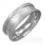 Piaskowany stalowy pierścień - grecki motyw - rozmiar: 55 Biżuteria e-shop Sklep