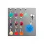 Piercing do brzucha z silikonowym kolorowym jeżykiem - kolor kolczyka: niebieski - różowy Biżuteria e-shop Sklep