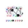 Piercing do języka - kolorowy uśmiech - kolor kolczyka: różowy Biżuteria e-shop Sklep