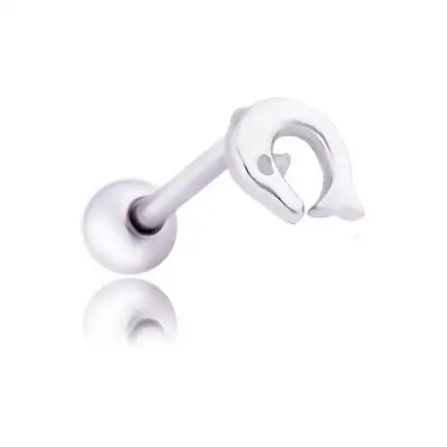 Piercing do języka ze stali chirurgicznej - delfin Biżuteria e-shop