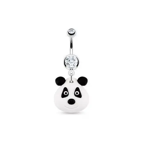 Piercing do pępka - fimo panda Biżuteria e-shop