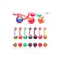 Biżuteria e-shop Piercing do pępka - kolorowe śmigło - kolor kolczyka: fioletowy Sklep