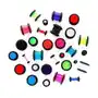 Biżuteria e-shop Piercing do ucha - neonowy, lśniący plug - szerokość: 8 mm, kolor: czarny Sklep