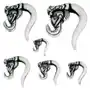 Piercing do ucha - taper, głowa słonia, kolor czarny - szerokość: 9 mm Biżuteria e-shop Sklep