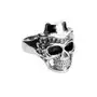 Biżuteria e-shop Pierścień ze stali nierdzewnej - czaszka w kapeluszu - rozmiar: 69 Sklep