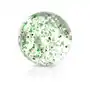Plastikowa przezroczysta kulka do piercingu z zielonymi cekinami, 5 mm, zestaw 10 sztuk Sklep
