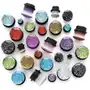 Biżuteria e-shop Plug do ucha - przeźroczysty z brokatem - szerokość: 16 mm, kolor kolczyka: jasnożółty Sklep