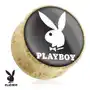 Siodłowy plug do ucha z naturalnego drewna, zajączek Playboy, czarne tło - Szerokość: 16 mm, S1.10 Sklep