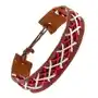 Skórzana bransoletka na rękę w kolorze brązowym - przeplatane sznurki Biżuteria e-shop Sklep