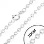 Srebrny 925 łańcuszek z pionowo połączonych ogniw, 1,3 mm Sklep