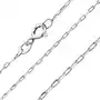 Biżuteria e-shop Srebrny łańcuszek 925 - błyszczące gładkie prostokąty, 1,2 mm Sklep