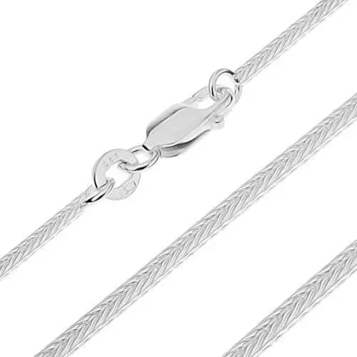 Biżuteria e-shop Srebrny łańcuszek 925 - cienki kanciasty wężyk, 1,2 mm