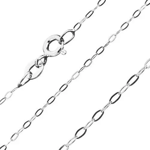 Biżuteria e-shop Srebrny łańcuszek 925 - gładkie owale, 1,5 mm