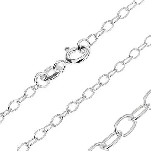 Biżuteria e-shop Srebrny łańcuszek 925 - gładkie owalne ogniwa, 3 mm