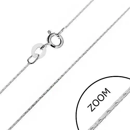 Biżuteria e-shop Srebrny łańcuszek 925 - lśniąca żmijka z tulejek, 0,6 mm