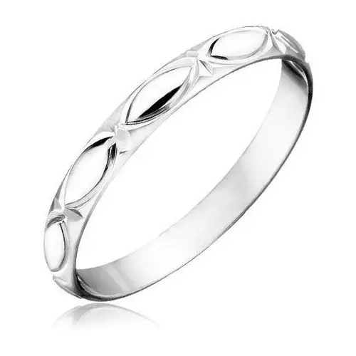 Biżuteria e-shop Srebrny pierścionek 925 - kontury łezek i promienie - rozmiar: 59