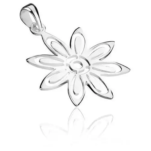 Srebrny wisiorek 925 - kwiatek z wyciętymi płatkami Biżuteria e-shop