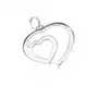 Biżuteria e-shop Srebrny wisiorek 925 - lśniące serce w sercu Sklep