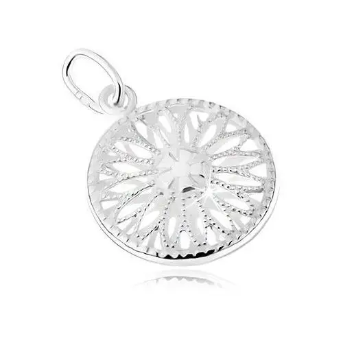 Biżuteria e-shop Srebrny wisiorek 925, wycinany kwiatek