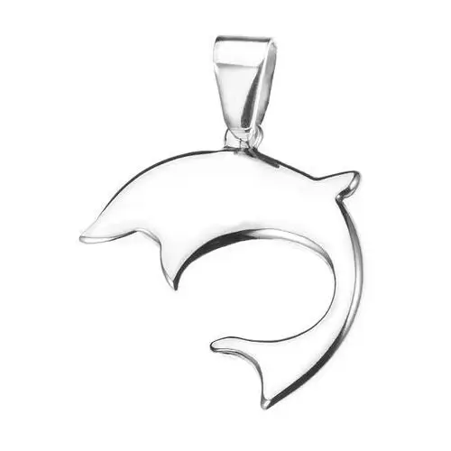Stalowy delfin - lśniący wisiorek Biżuteria e-shop